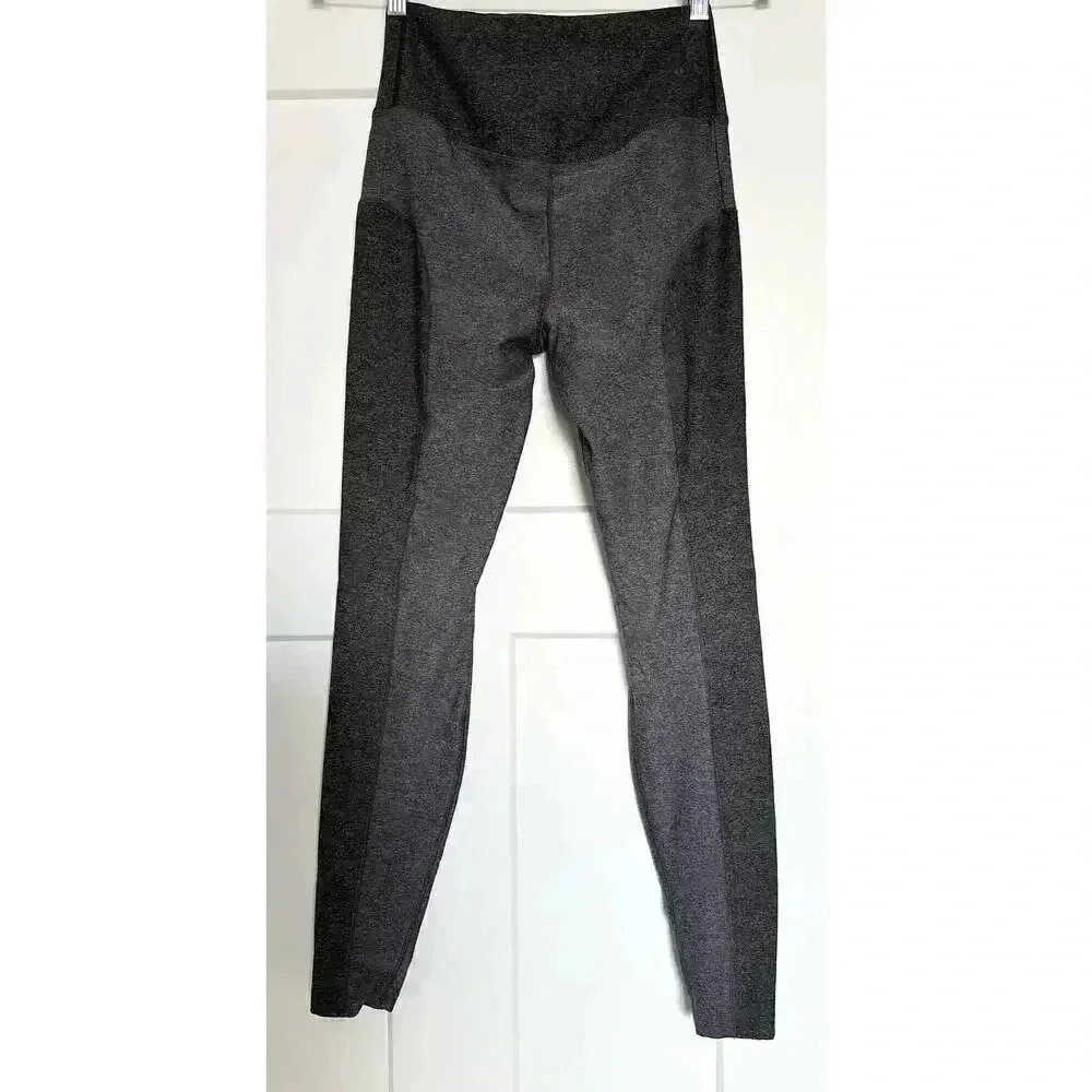 Nike Dri-Fit Power Studio Sculpt Hyper Gray Colorblock Training Leggings Size S - Picture 3 of 8
